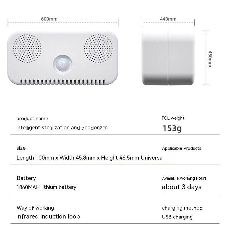 Smart Cat Litter Box Pet Deodorizer Pet Air Purifier