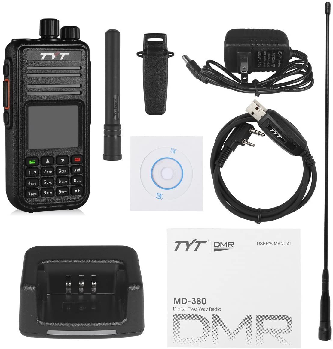 TYT MD-380 dmr digital radio vhf two way radio walkie talkie transceiver