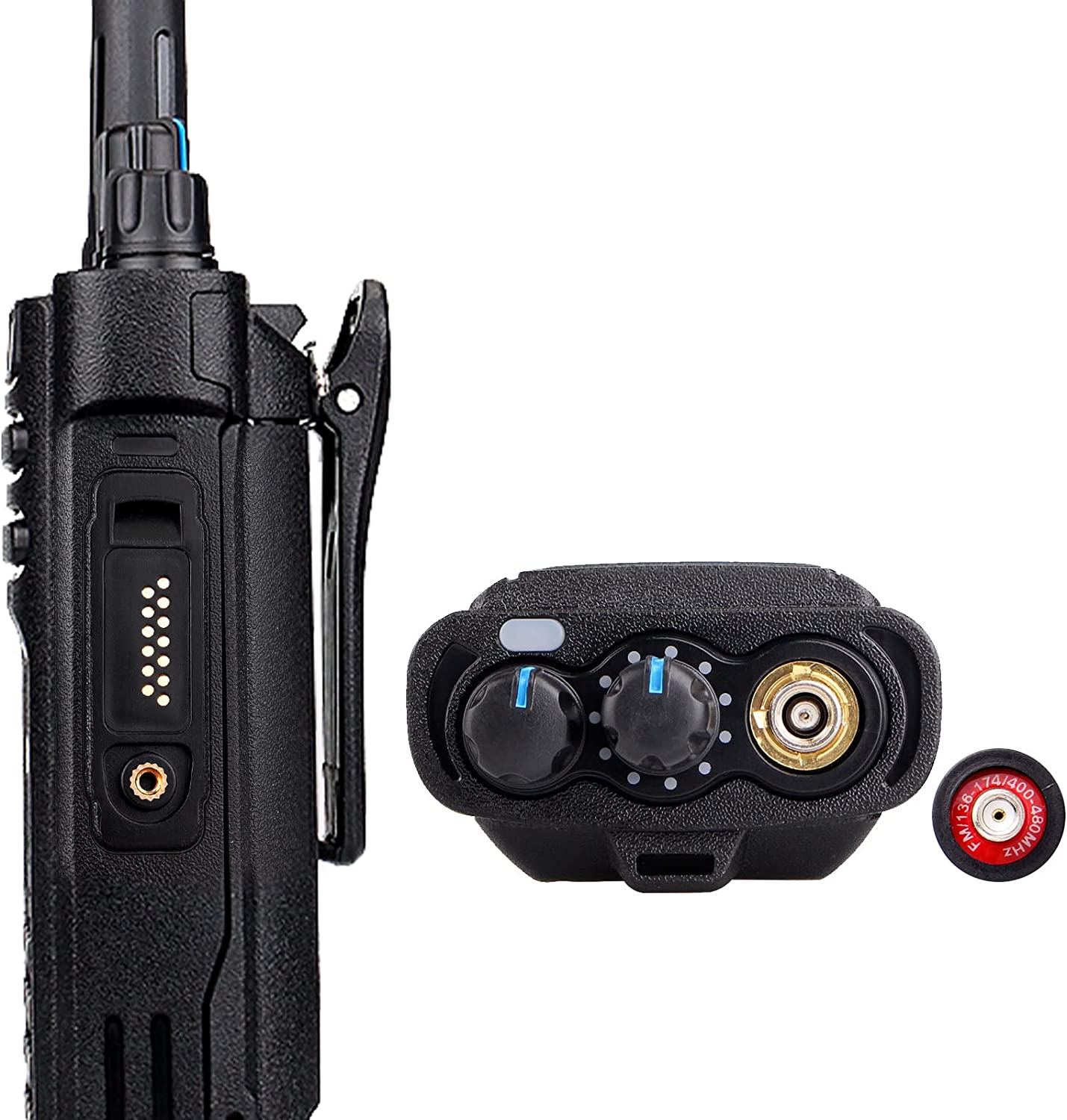 Ailunce hd1 dmr radio dual band, ip67 waterproof digital analog two way radio with usb programming cable
