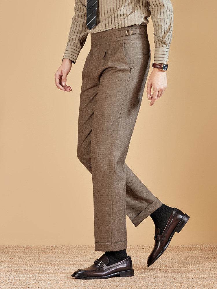 Men's Professional Business Office High-waisted Chinos Trousers for work