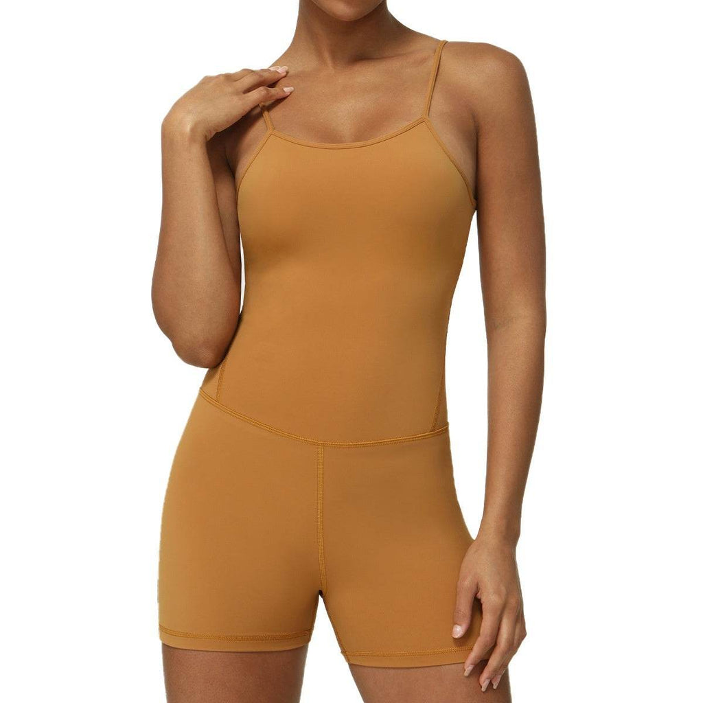 Sleeveless Bodycon Exercise Workout Gym Romper Women Short Workout Jumpsuit Yoga Jumpsuit