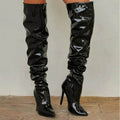 Knee High Long Boots Women Fashion Super High Heel Party Shoes