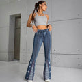 Bell Bottom Denim – Classic High Rise Flare Jeans for Women