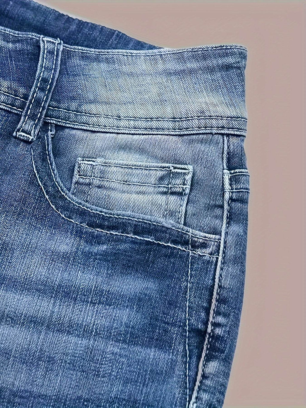 Denim Bell Bottoms – Women’s Retro Flare Stretch Jeans