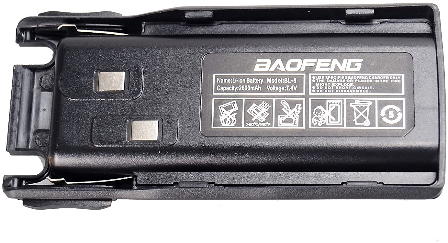 Baofeng 2800mah 7.4v bl-8 rechargeable replacement battery pack for baofeng uv-82 uv-82x uv-82c bftech uv-82rt two way radio