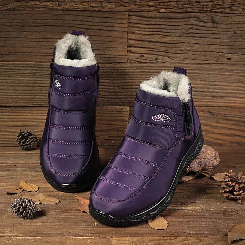 Winter Women's Cotton-padded Thick fleece lined Ankle Snow Boots
