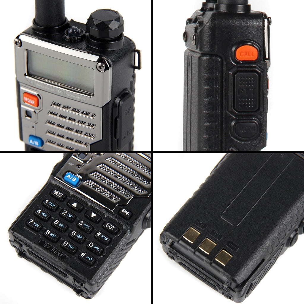 BFTECH BF-F5XP 5 watt dual band radio: vhf/uhf amateur (ham) portable two-way radio (ic certified:25769-bfuv8988)