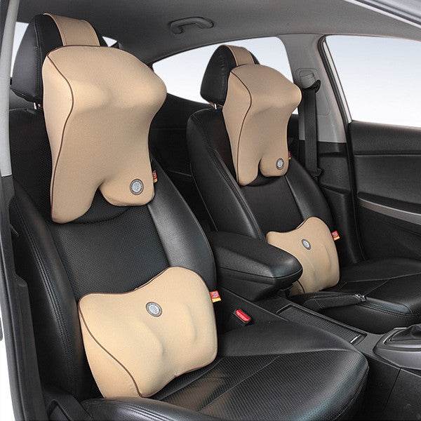 Adjustable Driving back Support Lumbar pillow and Neck support 2pcs