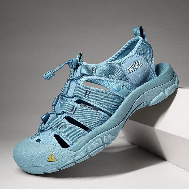 Men's Thick Bottom Toe Cap Beach Upstream Plus Size Outdoor Casual Shoes