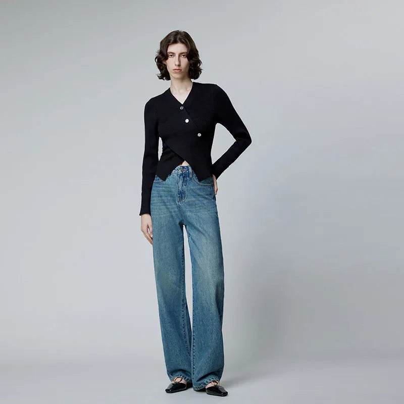 Fashion American Retro New Baggy Jeans Pant Women
