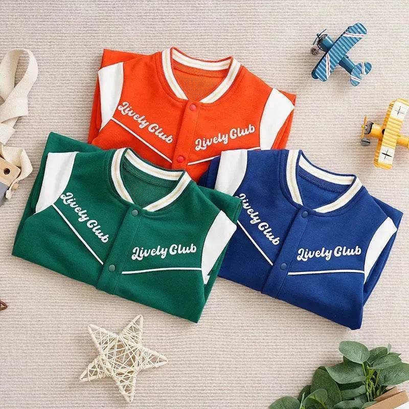Baby One-piece Spring And Autumn Romper Baseball Uniform cloth