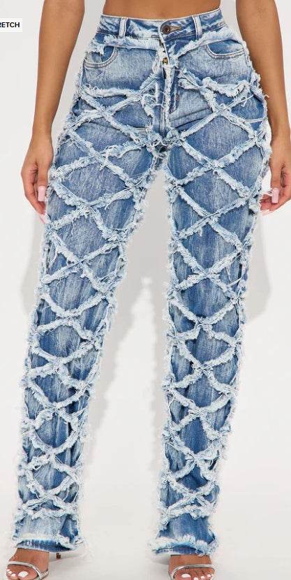 Jeans for Women – Straight Leg Medium Wash Denim