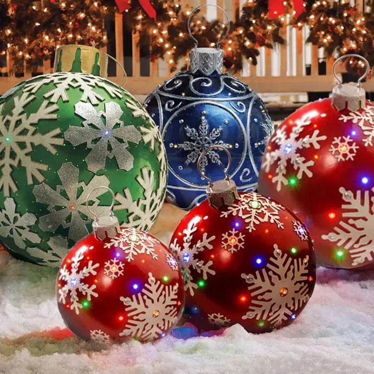 Christmas Ornament Holly Ball Outdoor Tree Decoration Christmas Balls for Yards