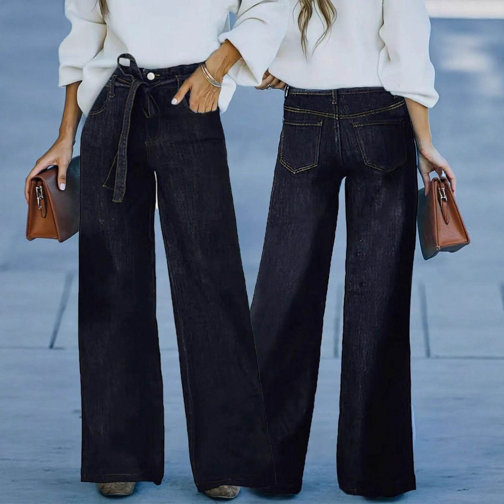 American Hot Girl Retro Wide Leg Jeans