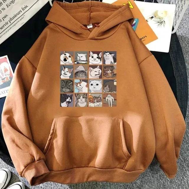 Women's Personalized Harajuku Sweatshirt Loose Plus Size