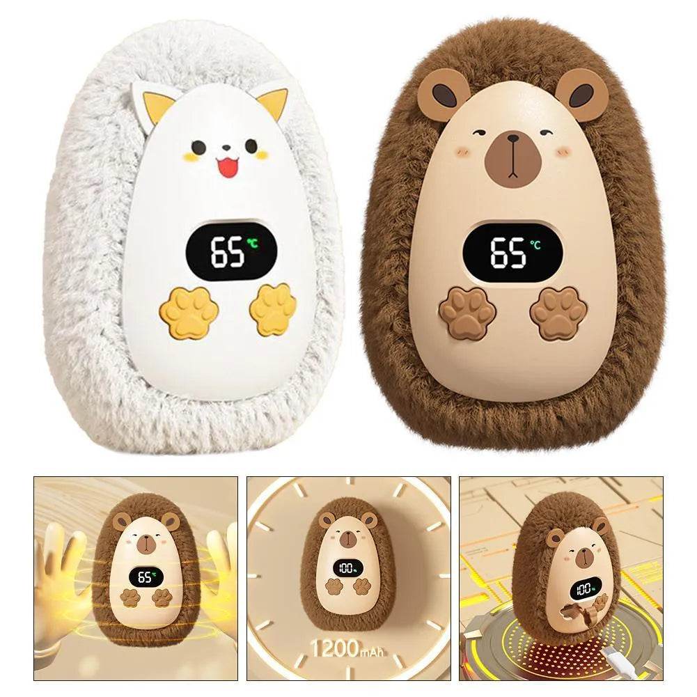 Winter Portable USB Rechargeable Outdoor Smart Fluffy Hand Warmer Hand muff