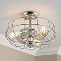 AGV Lighting Semi Flush Mount Cage Ceiling Light Fixture