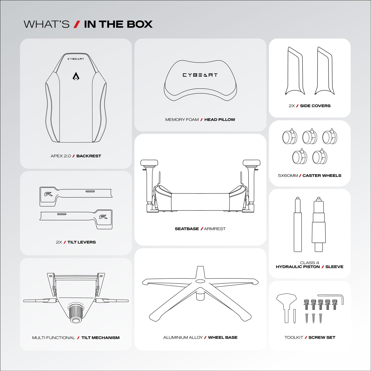 Apex Series - Ghost Edition Gaming Chair