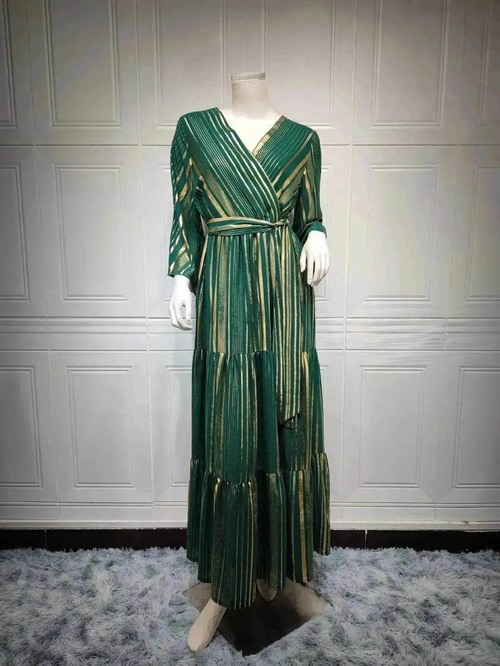 Arab  Bronzing Craft Dress Women Party Dress
