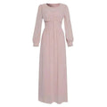 Arab  Women's Clothing Long Sleeve Chiffon Dress