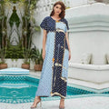Arab  Women's Dress Short Sleeve Loose Hem
