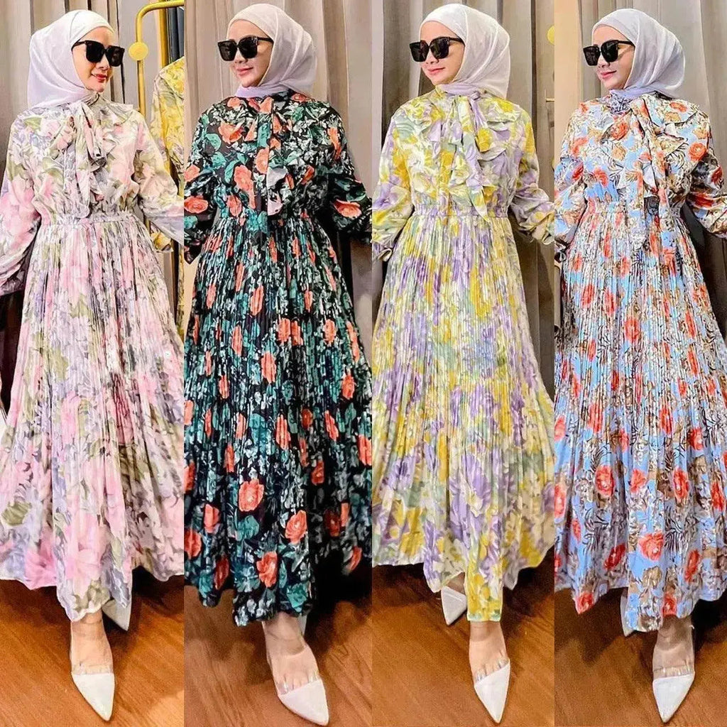 Arabian Printed Dress chiffon Made