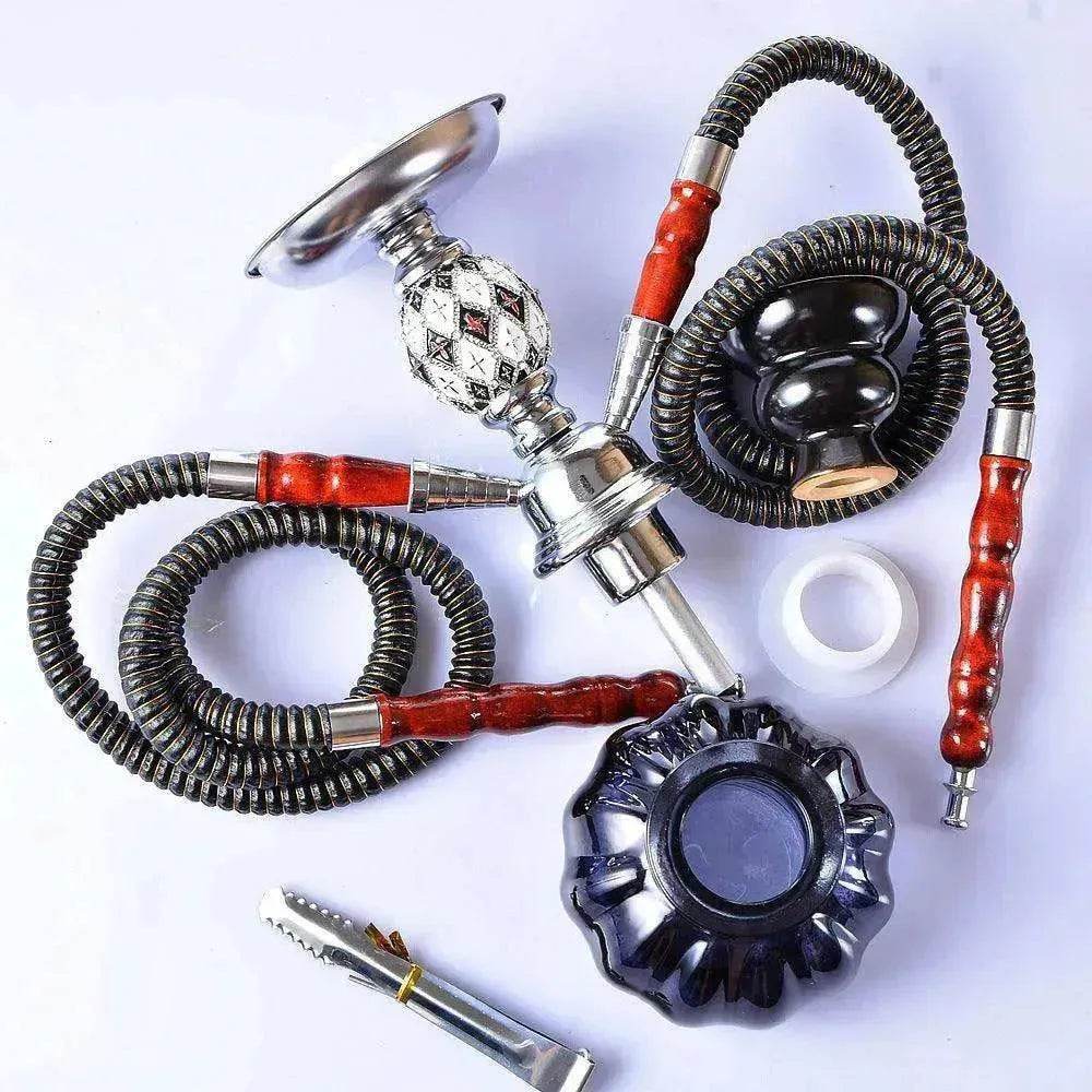 Arabian Shisha double pipe hookah set