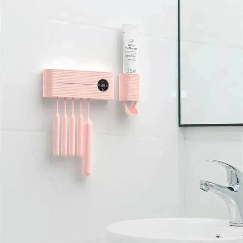 Automatic Air-Drying And Placing Toothbrush Disinfection Box On The Wall