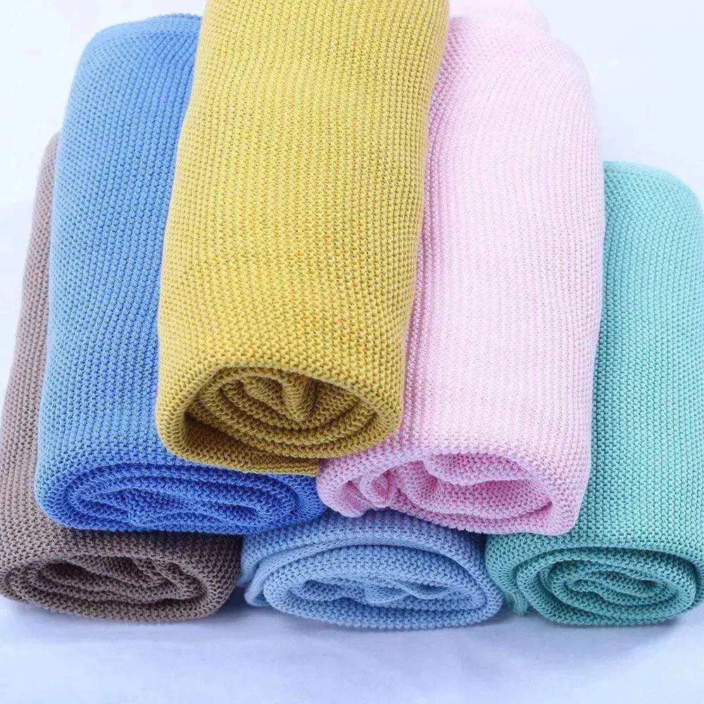 Baby's Stroller Cover Knitted Blanket