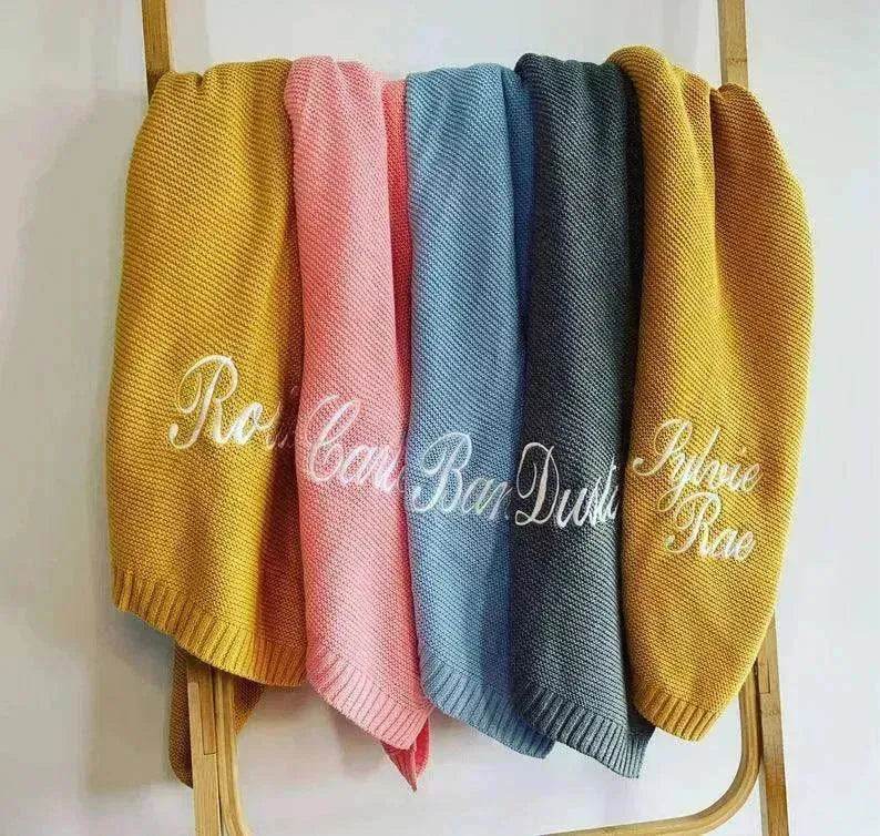 Baby's Stroller Cover Knitted Blanket