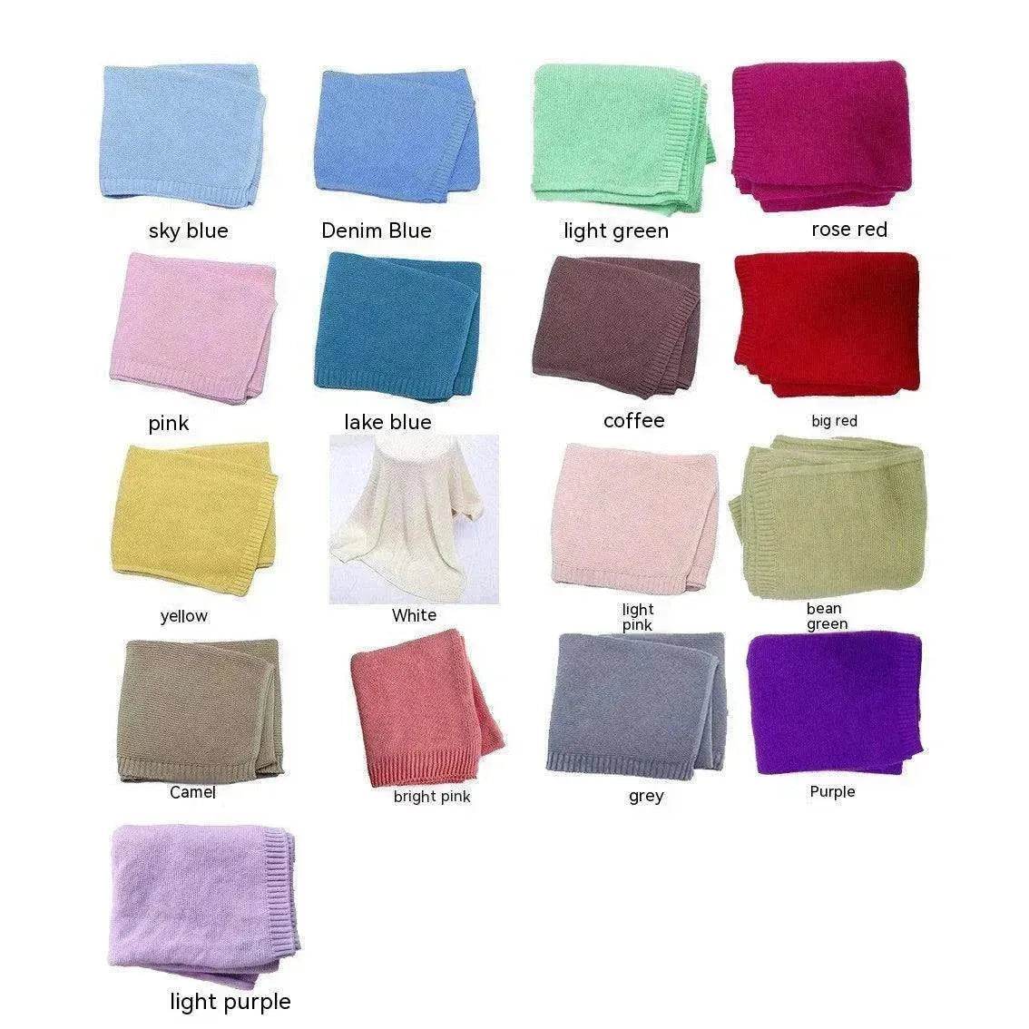 Baby's Stroller Cover Knitted Blanket