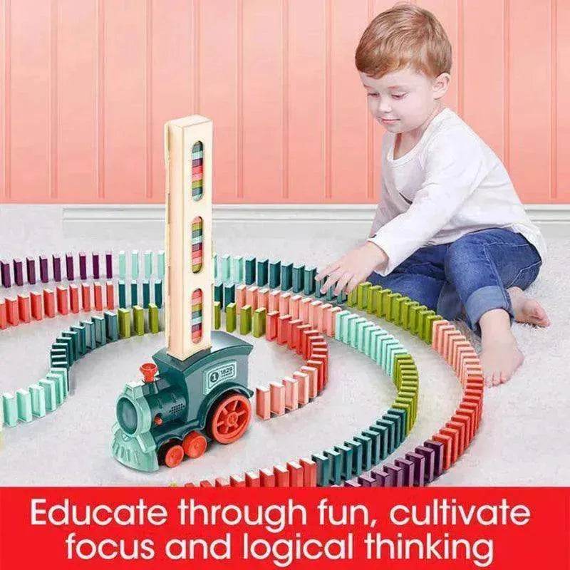 Building Blocks Train Toy Baby Car Puzzle Automatic Release