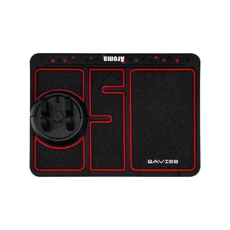 Car Phone Pad 4-in-1 Parking Number Card Anti-Slip Mat Auto Holder