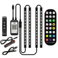 Car RGB Strip Lights: Wireless Music Control, Waterproof LED, Remote.