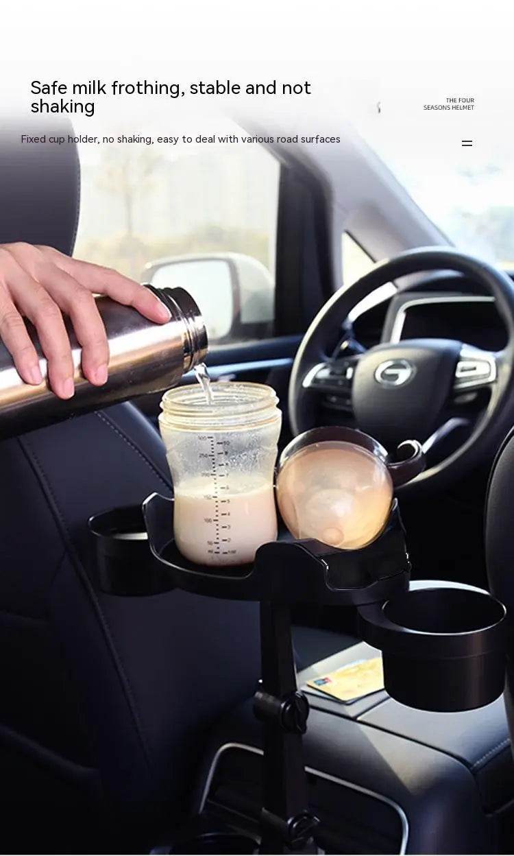 Car Small Dining Plate Dining Tray Foldable Cup Holder