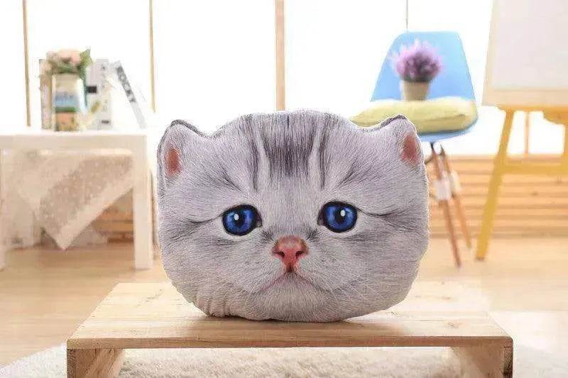 Cat Pillow Car Cushion Cute Cat Shape Nap Seat Plush Toy