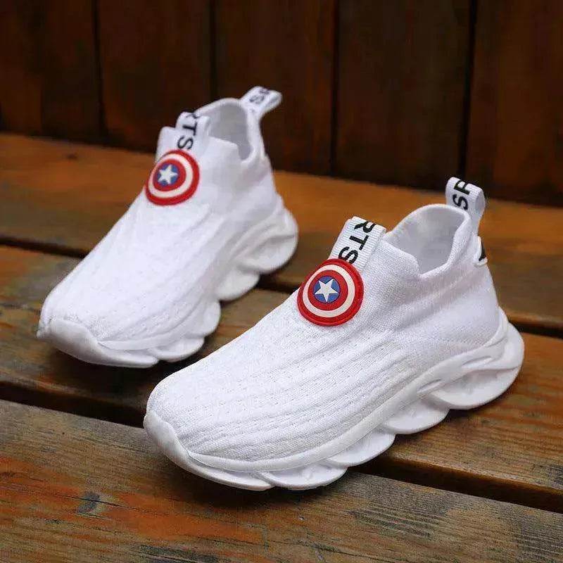 Children's Shoes Men's Knitted Shoes   Small White Shoes