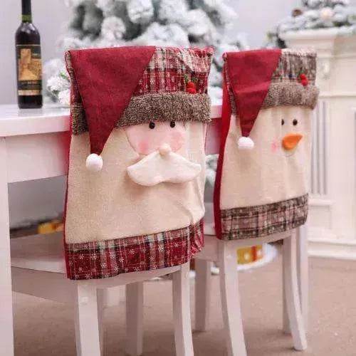 Christmas Chairs Set Xmas table decor hats bulk