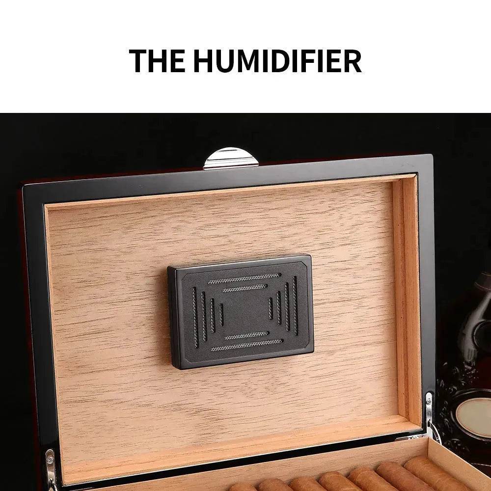Cigar Humidor Moisturizing Cigar Box Cedar Wood Large Capacity