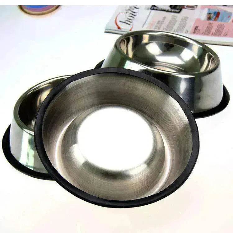Classic Non slip Stainless Steel pet Feed Bowls