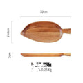 Creative Quality Acacia Wooden Leaf Design Food Tray