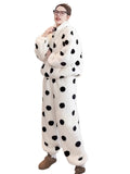 Women Winter Fleece – Coral Fleece Pajama Set for Comfort & Warmth