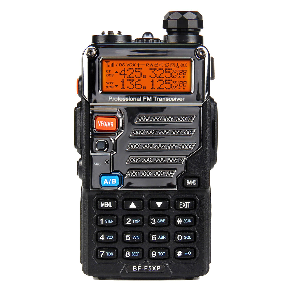 BFTECH BF-F5XP 5 watt dual band radio: vhf/uhf amateur (ham) portable two-way radio (ic certified:25769-bfuv8988)