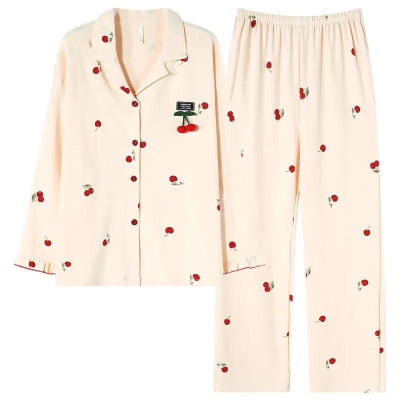 Fashion Personalized Double-sided Cotton Pajamas For Women
