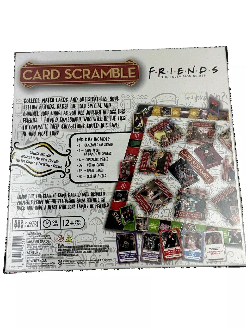 FRIENDS Card Scramble Board Game