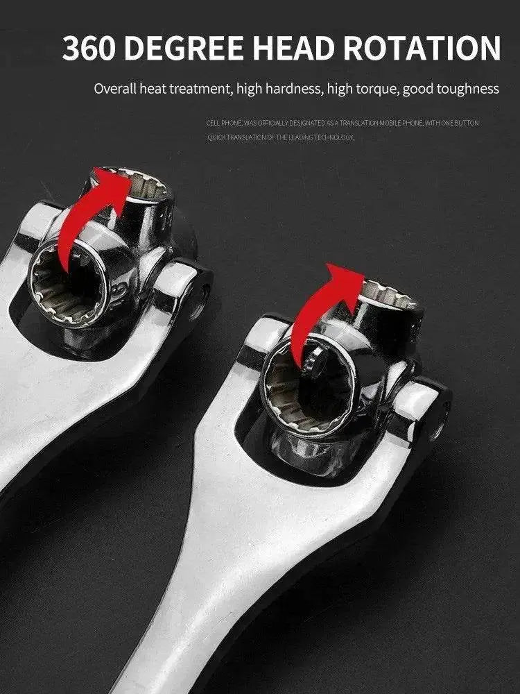 Heavy Duty  8-in-1 Multifunctional Chromium Vanadium Steel Socket Wrench Set