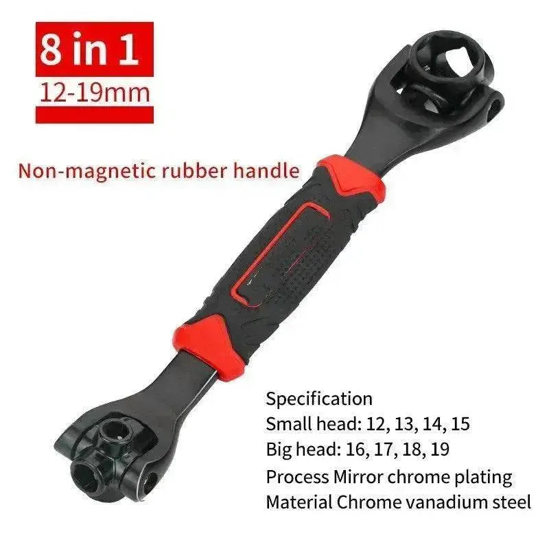 Heavy Duty  8-in-1 Multifunctional Chromium Vanadium Steel Socket Wrench Set