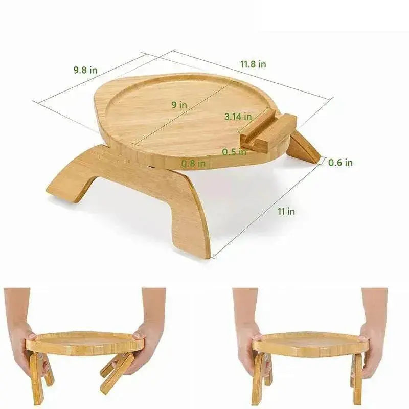 Home Decor Bamboo Sofa Portable Folding Tray