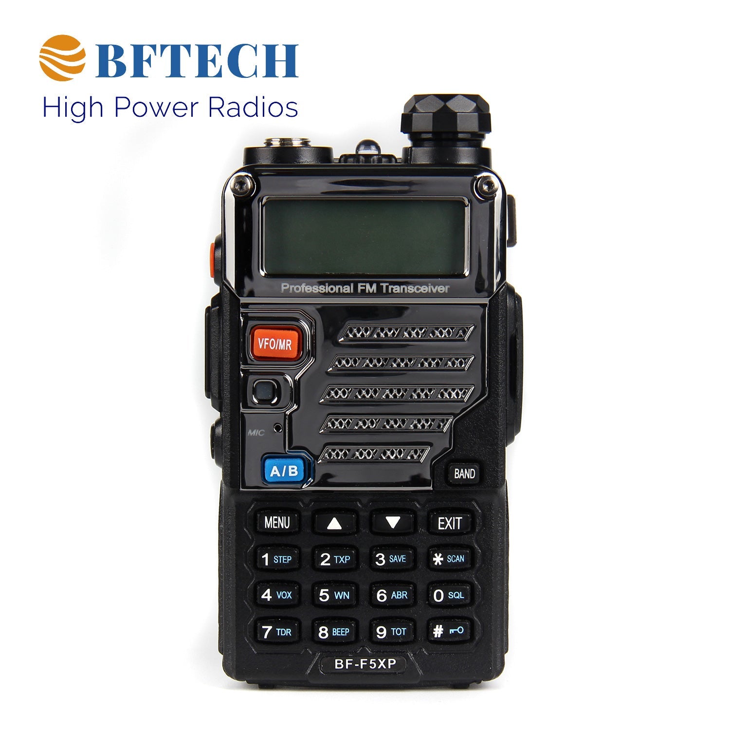 BFTECH BF-F5XP 5 watt dual band radio: vhf/uhf amateur (ham) portable two-way radio (ic certified:25769-bfuv8988)
