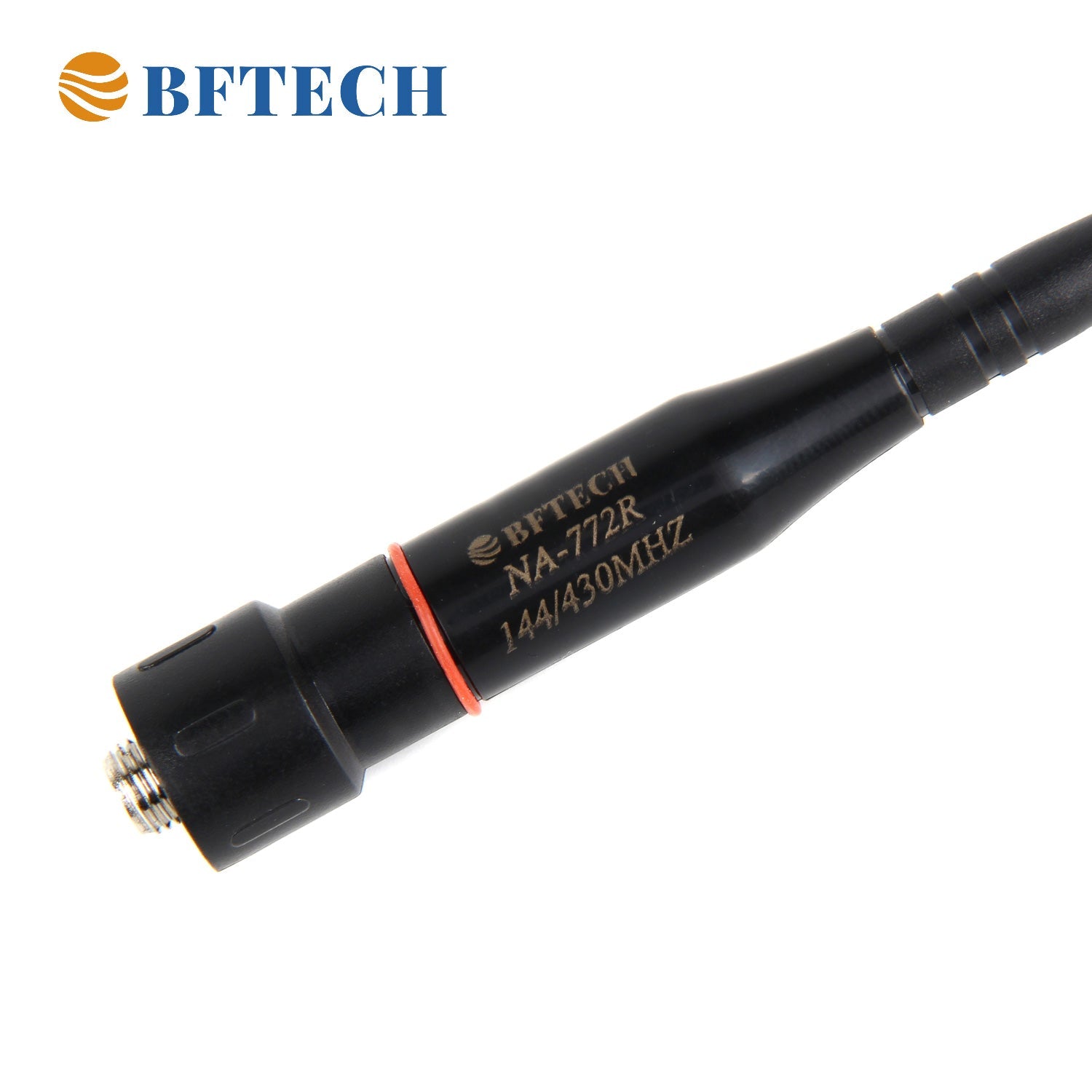 bftech na-772 r adjustable max 14-inch dual band antenna (144/430mhz) sma female high gain handheld antenna